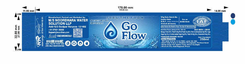 Go Flow Label Dimension Specifications